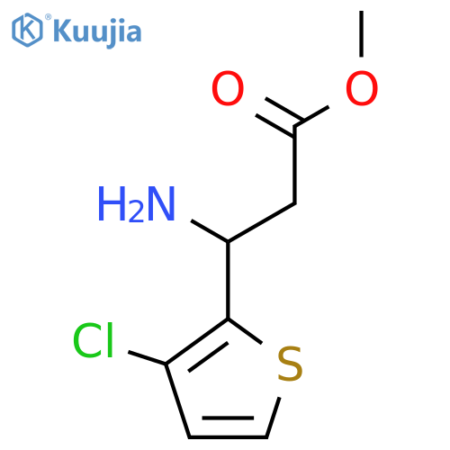Methyl 3-amino-3-(3-chlorothiophen-2-yl)propanoate structure