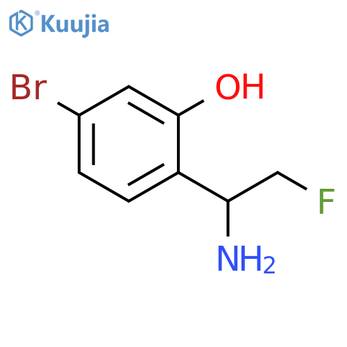 Phenol, 2-(1-amino-2-fluoroethyl)-5-bromo- structure