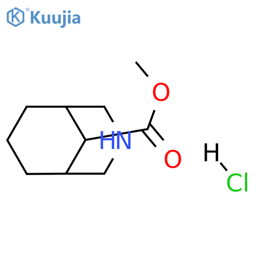 methyl 3-azabicyclo[3.3.1]nonane-9-carboxylate hydrochloride structure