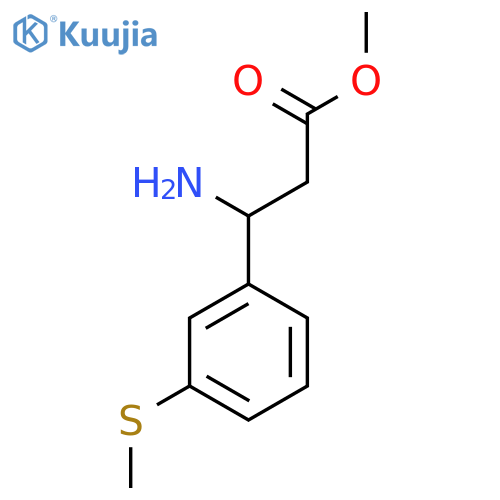 Methyl 3-amino-3-[3-(methylsulfanyl)phenyl]propanoate structure