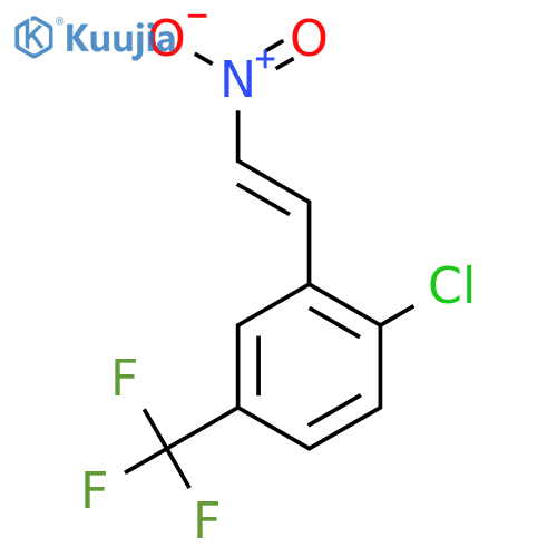 1-Chloro-2-(2-nitroethenyl)-4-(trifluoromethyl)benzene structure