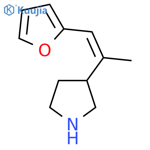 3-[1-(Furan-2-yl)prop-1-en-2-yl]pyrrolidine structure