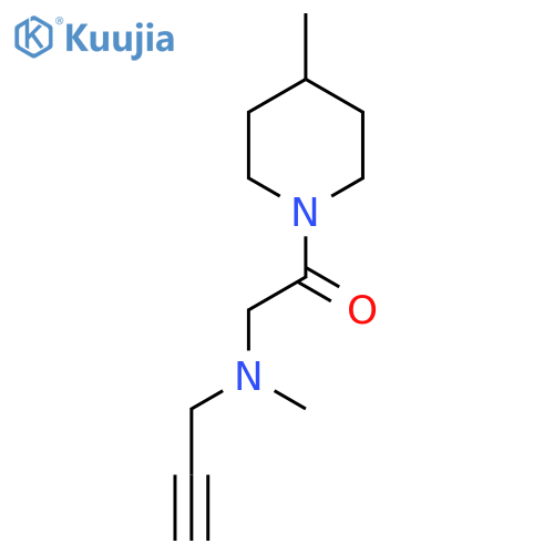 1-(4-Methylpiperidin-1-yl)-2-[methyl(prop-2-ynyl)amino]ethanone structure