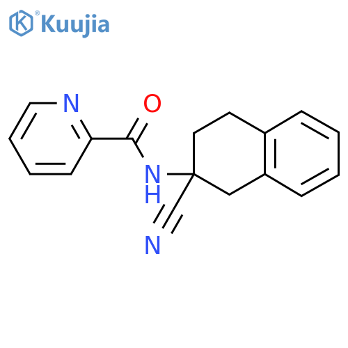 N-(2-cyano-1,2,3,4-tetrahydronaphthalen-2-yl)pyridine-2-carboxamide structure
