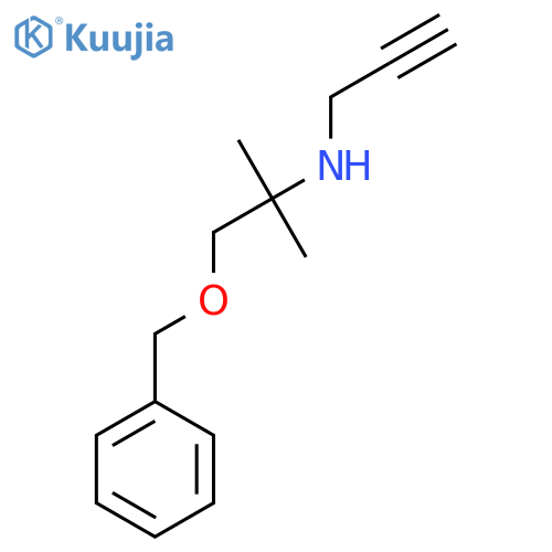 [1-(Benzyloxy)-2-methylpropan-2-yl](prop-2-yn-1-yl)amine structure
