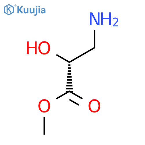 Propanoic acid, 3-amino-2-hydroxy-, methyl ester, (2R)- structure