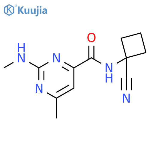 N-(1-Cyanocyclobutyl)-6-methyl-2-(methylamino)-4-pyrimidinecarboxamide structure
