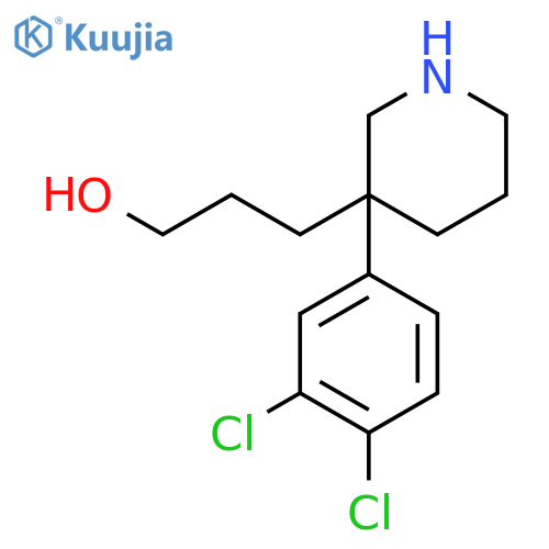 3-3-(3,4-Dichlorophenyl)-3-piperidinyl-1-propanol structure