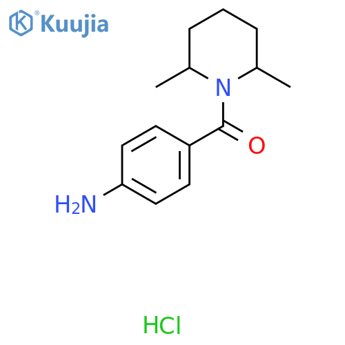 4-(2,6-Dimethylpiperidine-1-carbonyl)aniline hydrochloride structure