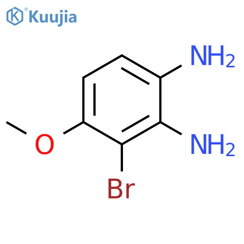 1,2-Benzenediamine, 3-bromo-4-methoxy- structure