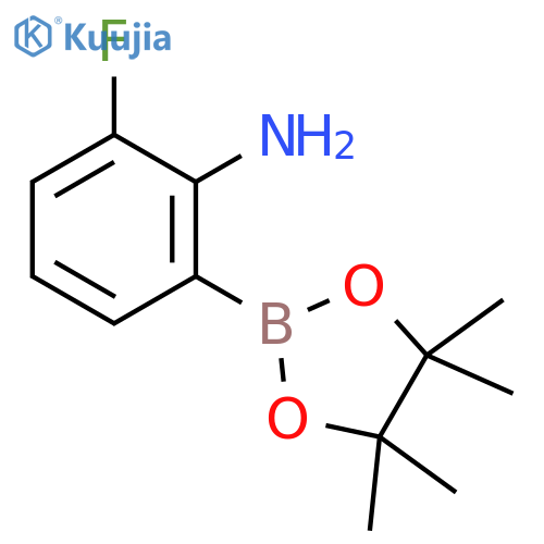 2-Fluoro-6-(4,4,5,5-tetramethyl-1,3,2-dioxaborolan-2-yl)aniline structure