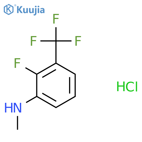 2-fluoro-N-methyl-3-(trifluoromethyl)aniline hydrochloride structure