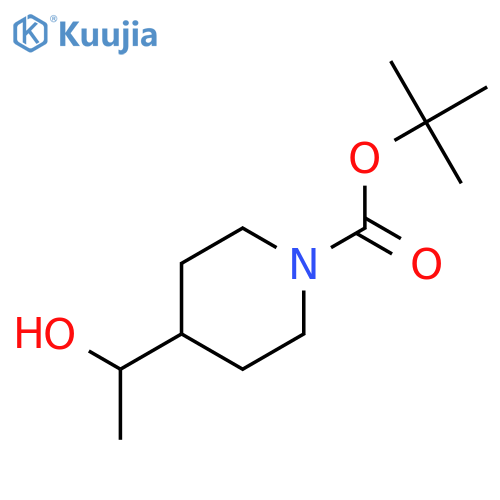 tert-butyl 4-(1-hydroxyethyl)piperidine-1-carboxylate structure