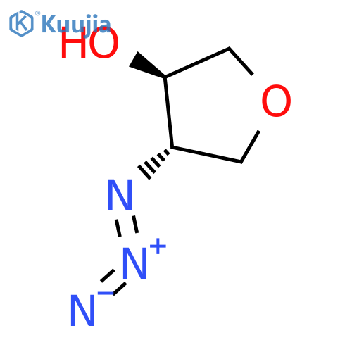 3-Furanol, 4-azidotetrahydro-, (3R,4S)- structure