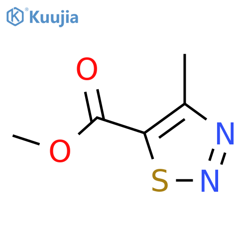 methyl 4-methyl-1,2,3-thiadiazole-5-carboxylate structure