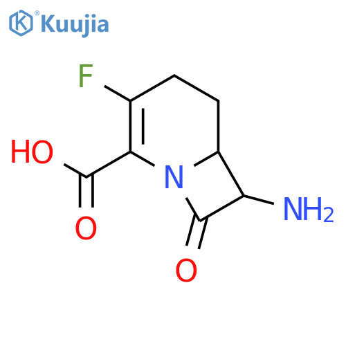 1-Azabicyclo[4.2.0]oct-2-ene-2-carboxylicacid, 7-amino-3-fluoro-8-oxo-, (6R-trans)- (9CI) structure
