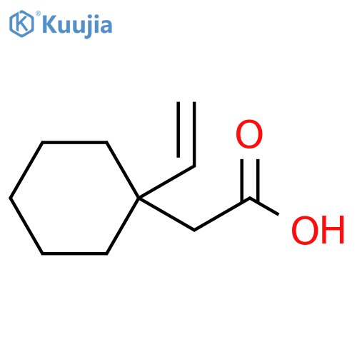 2-(1-ethenylcyclohex-1-yl)acetic acid structure