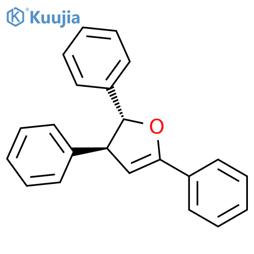 Furan, 2,3-dihydro-2,3,5-triphenyl-, trans- structure