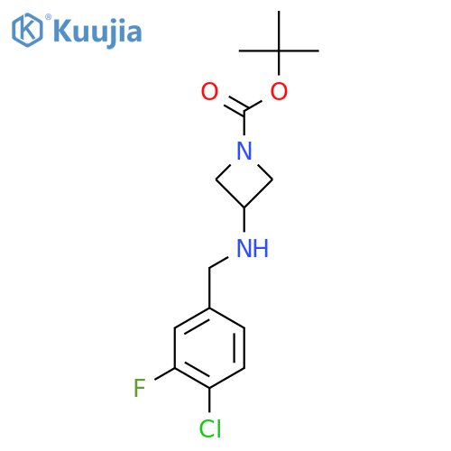 Tert-Butyl 3-((4-chloro-3-fluorobenzyl)amino)azetidine-1-carboxylate structure