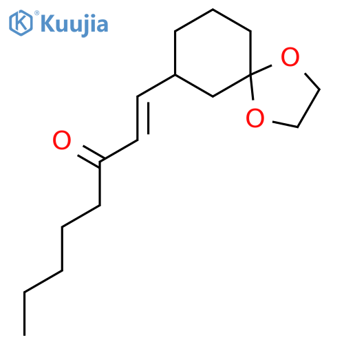 1-Octen-3-one, 1-(1,4-dioxaspiro[4.5]dec-7-yl)-, (E)- structure