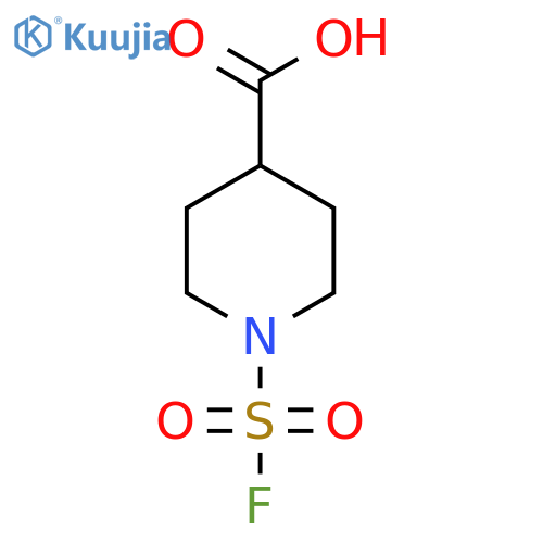 1-(Fluorosulfonyl)-4-Piperidinecarboxylic acid structure