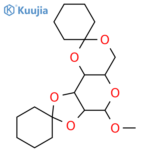 Methyl α-D-glucopyranoside; 2,3:4,6-Di-O-cyclohexylidene structure