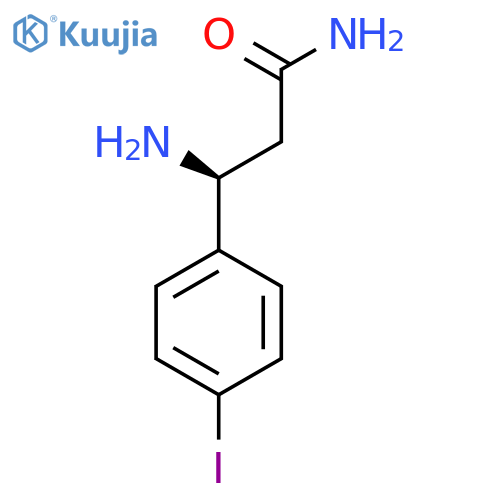 (3S)-3-Amino-3-(4-iodophenyl)propanamide structure