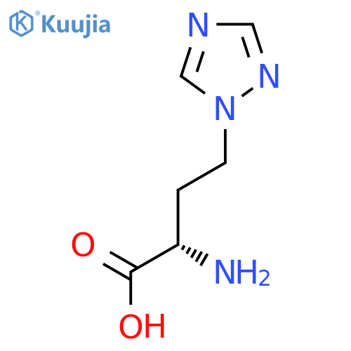 (2S)-2-amino-4-(1H-1,2,4-triazol-1-yl)butanoic acid structure