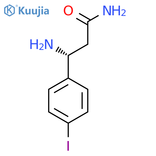 (3R)-3-Amino-3-(4-iodophenyl)propanamide structure