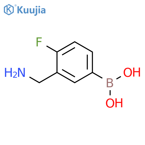 Boronic acid, B-[3-(aminomethyl)-4-fluorophenyl]- structure