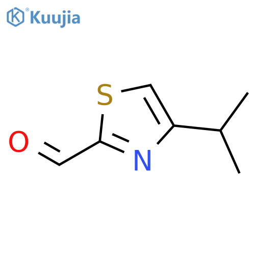 4-(propan-2-yl)-1,3-thiazole-2-carbaldehyde structure