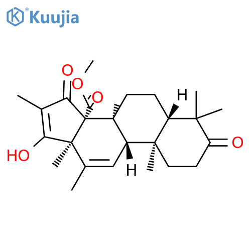 Androsta-11,16-diene-14-carboxylic acid, 4,4,8,12,16-pentamethyl-17-hydroxy-3,15-dioxo-, methyl ester, (5β,8α,9β,10α,13α)- structure