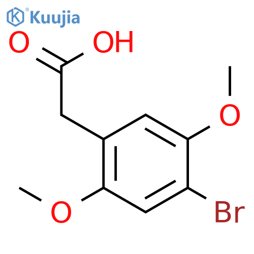 2-(4-Bromo-2,5-dimethoxyphenyl)acetic acid structure
