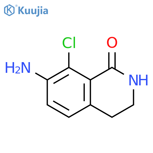 1(2H)-Isoquinolinone, 7-amino-8-chloro-3,4-dihydro- structure