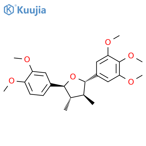 Furan, 2-(3,4-dimethoxyphenyl)tetrahydro-3,4-dimethyl-5-(3,4,5-trimethoxyphenyl)-, (2S,3S,4S,5S)- structure