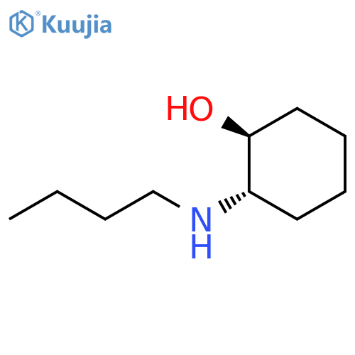 trans-2-(butylamino)cyclohexan-1-ol structure