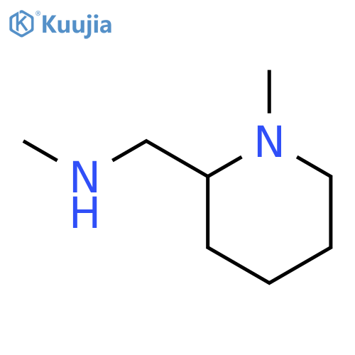 N-methyl-1-(1-methylpiperidin-2-yl)methanamine structure