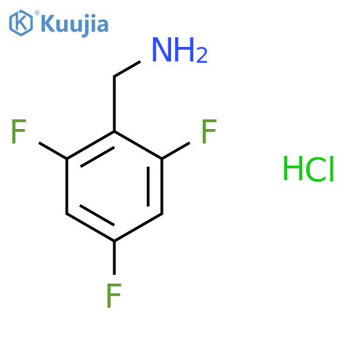 (2,4,6-Trifluorophenyl)methanamine hydrochloride structure