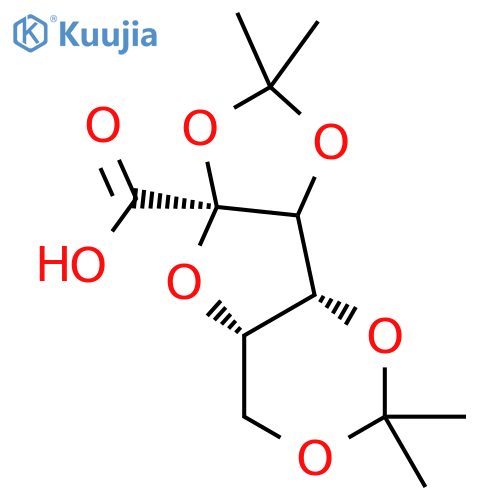 a-L-xylo-2-Hexulofuranosonic acid,2,3:4,6-bis-O-(1-methylethylidene)- structure