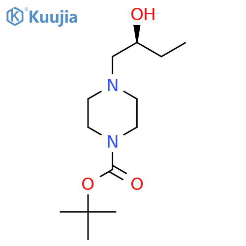 tert-butyl 4-[(2S)-2-hydroxybutyl]piperazine-1-carboxylate structure