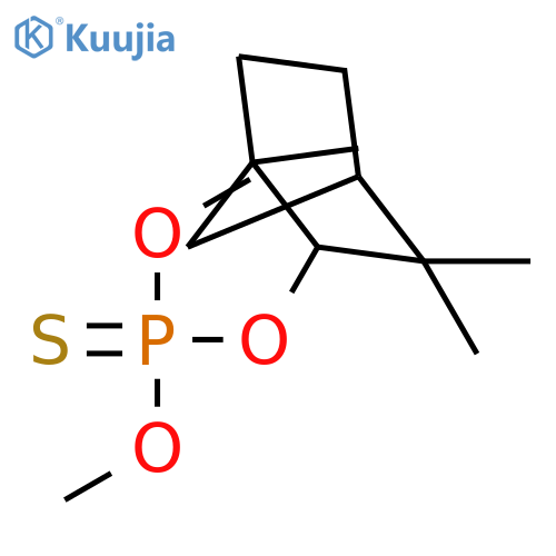 O,O-dimethyl O-(1,3,3-trimethylbicyclo[2.2.1]hept-2-yl) phosphorothioate structure