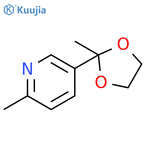 3-(2-Methyl-1,3-dioxolan-2-yl)-6-methylpyridine structure