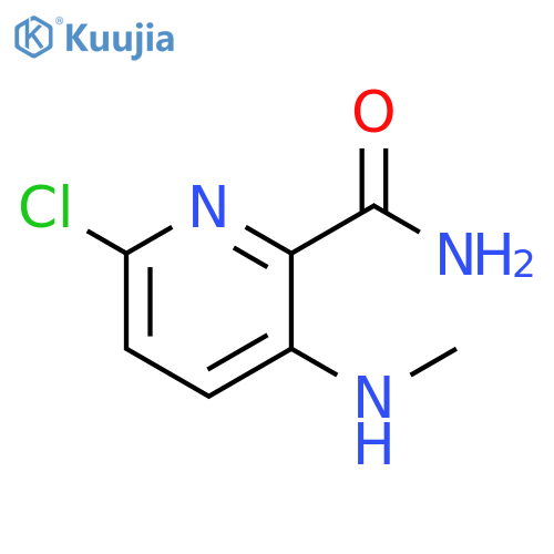 2-Pyridinecarboxamide, 6-chloro-3-(methylamino)- structure