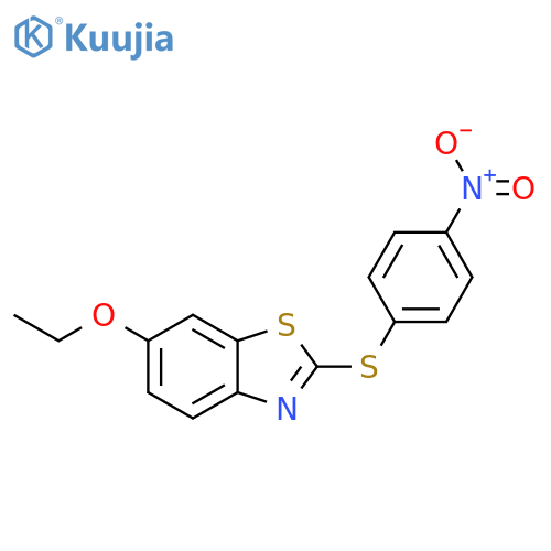 Benzothiazole, 6-ethoxy-2-[(4-nitrophenyl)thio]- structure