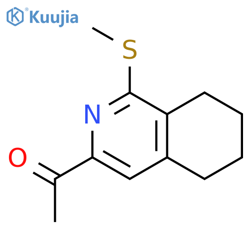 1-(1-(Methylthio)-5,6,7,8-tetrahydroisoquinolin-3-yl)ethanone structure