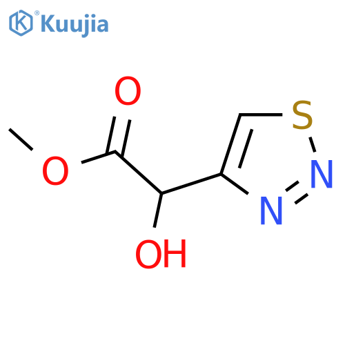 Methyl 2-hydroxy-2-(1,2,3-thiadiazol-4-yl)acetate structure