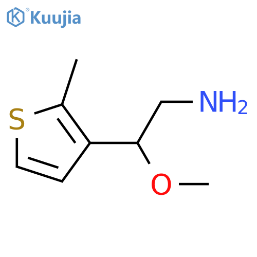 2-Methoxy-2-(2-methylthiophen-3-yl)ethan-1-amine structure
