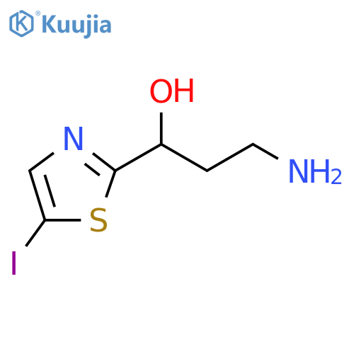 2-Thiazolemethanol, α-(2-aminoethyl)-5-iodo- structure