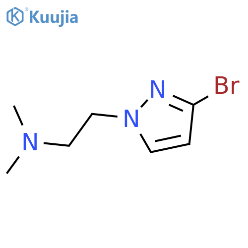 1H-Pyrazole-1-ethanamine, 3-bromo-N,N-dimethyl- structure