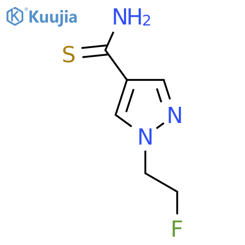 1-(2-Fluoroethyl)-1H-pyrazole-4-carbothioamide structure